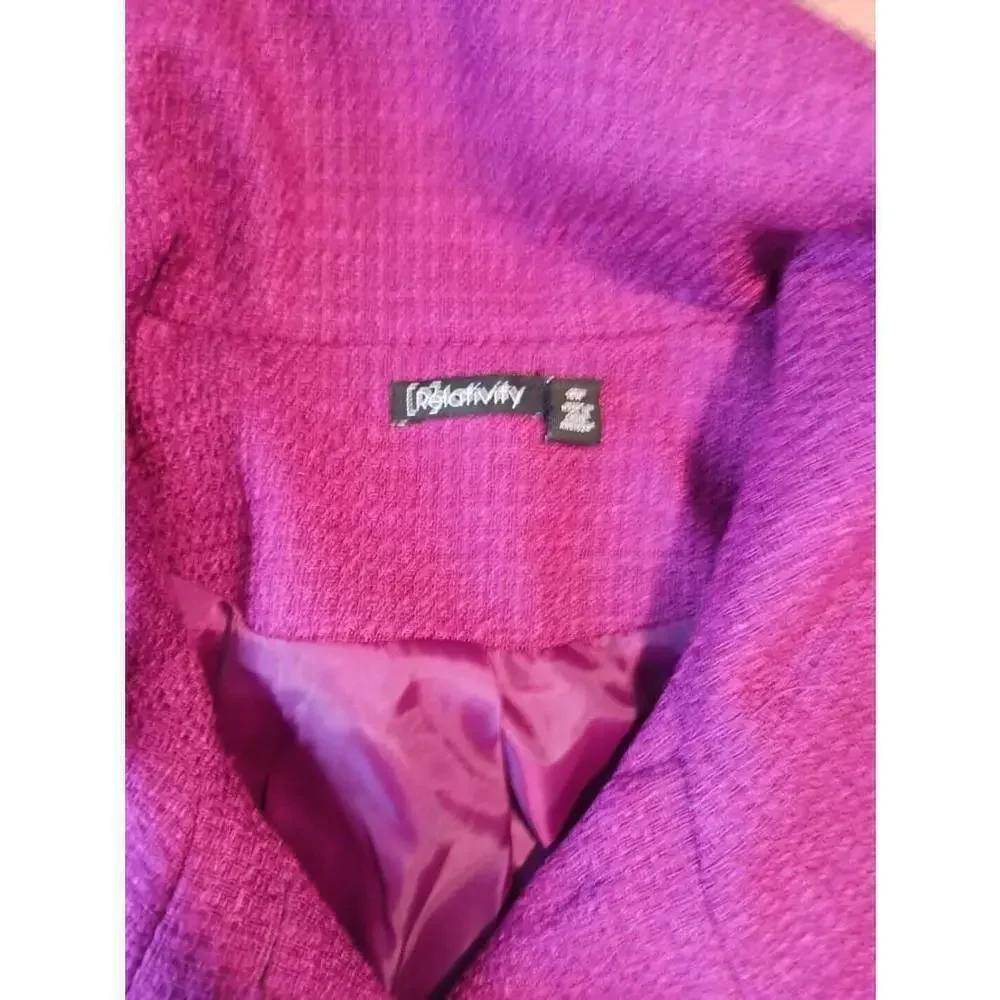 Relativity Plus Size Magenta Jacket 20W